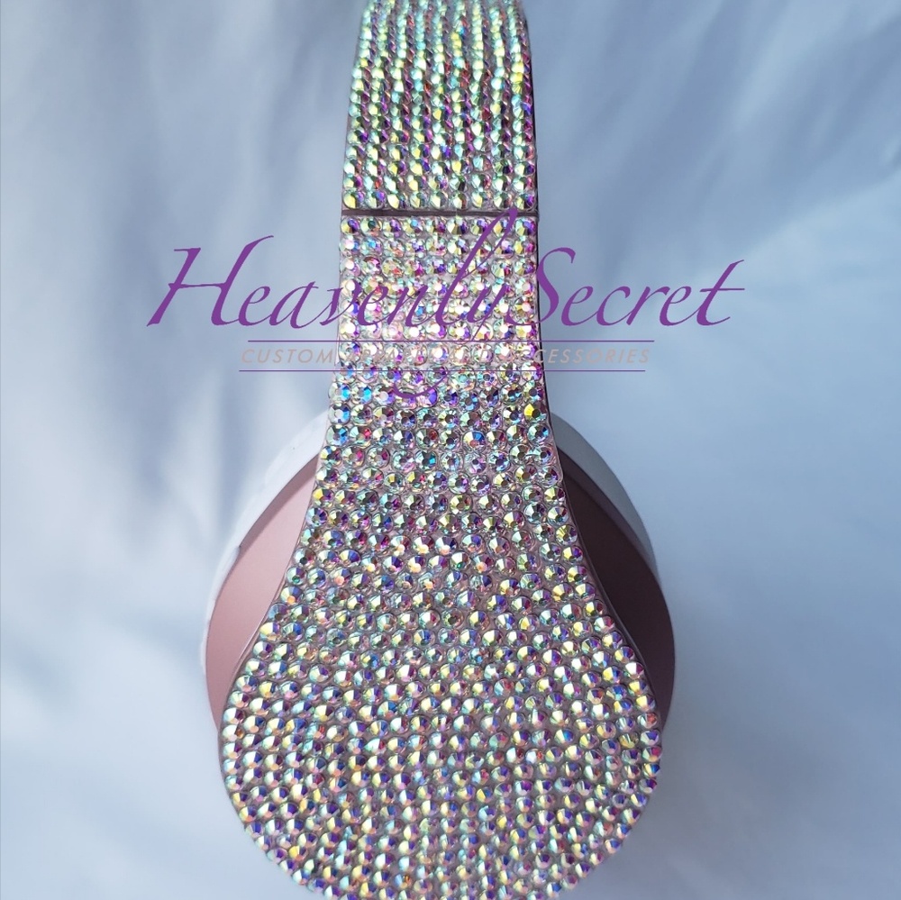 Custom Blinged Over Ear Bluetooth Headphones